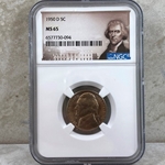 1950-D Jefferson Nickel, MS 65 - 094