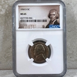 1950-D Jefferson Nickel, MS 65 - 064