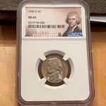 1950-D Jefferson Nickel, MS 65 - 068