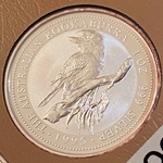 1995 Australia,  1 Dollars - Elizabeth II 3rd Portrait - Australian Kookaburra