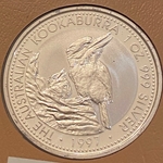 1997 Australia,  1 Dollars - Elizabeth II 3rd Portrait - Australian Kookaburra