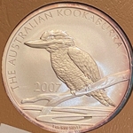 2007 Australia,  1 Dollars - Elizabeth II 4th Portrait - Australian Kookaburra