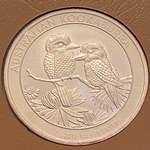 2013 Australia,  1 Dollars - Elizabeth II 4th Portrait - Australian Kookaburra