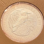 2015 Australia,  1 Dollars - Elizabeth II 4th Portrait - Australian Kookaburra, 1 Oz