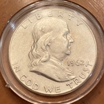 1962 Franklin Half Dollar