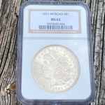 1921 Morgan Silver Dollars Certified / Slabbed MS62