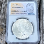 1923 Peace Silver Dollars Certified / Slabbed BU