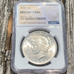 1923 Peace Silver Dollars Certified / Slabbed BU