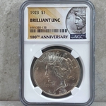 1923 Peace Silver Dollars Certified / Slabbed MS62 - 135