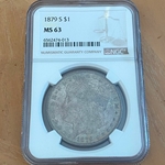 1879-S Morgan Silver Dollars Certified / Slabbed MS63 - 013