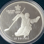 1986-1988 Canada 20 Dollars - Elizabeth II Hockey
