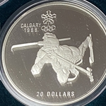 1986-1988 Canada 20 Dollars - Elizabeth II Biathlon