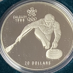 1987-1988 Canada 20 Dollars - Elizabeth II Curling