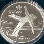 1987-1988 Canada 20 Dollars - Elizabeth II Ice Skating