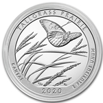 2020 ATB 5 Oz 999 Fine Silver Coin, Tallgrass Prairie National Preserve