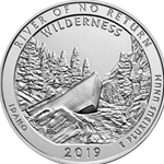 2019 ATB 5 Oz 999 Fine Silver Coin, Frank Church River of No Return Wilderness