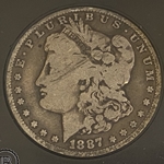 1887-0 Morgan Silver Dollar