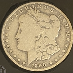 1890-O Morgan Silver Dollar