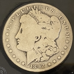 1892-O Morgan Silver Dollar