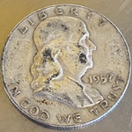 1957-D Franklin Half Dollar