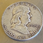 1954-S Franklin Half Dollar