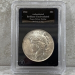 1922 Peace Silver Dollars Certified / Slabbed BU-001