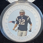 2017 Fiji One Dollar, Tom Brady