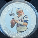 2017 Fiji One Dollar, Tom Brady - Super Bowl XLIX MVP