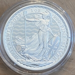 2023 Great Britain Silver Britannia 1 oz Silver £2 King Charles Coin