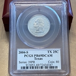 2004-S Texas 25 Cent, PR69DCAM