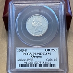 2005-S Oregon 25 Cent, PR69DCAM