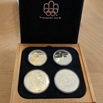 1975 Canada 4-Coin Silver Montreal Olympics