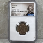 1950-D Jefferson Nickel, MS 65-104