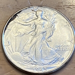 1945 Walking Liberty Half Dollar ASW: 0.3617oz