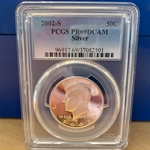 2002-S Kennedy Half Dollar, Silver, PR 69DCAM