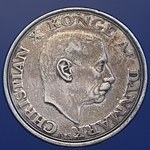 1945 Denmark 2 Kroner - Christian X King's Birthday KM 836