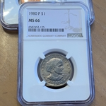 1980-P Susan B. Anthony Dollar, MS66-125