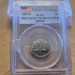 2005-D Jefferson Nickel, BU, First Strike, PCGS