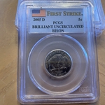 2005-D Jefferson Nickel, BU, First Strike, PCGS