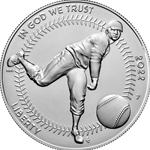 2022-P Uncirculated Negro Leagues Baseball Silver Dollar, Wanted