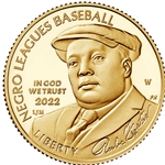 2022 Negro Leagues Baseball Proof Five-Dollar Gold Coin, Wanted