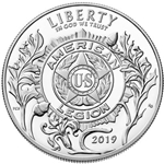 2019-P American Legion 100th Anniversary 2019 Proof Silver Dollar