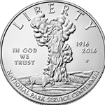 2016-P National Park Service 100th Anniversary Silver Dollar Uncirculated Coin, Wanted