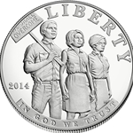 2014-P Civil Rights Act of 1964 Proof Silver Dollar, Wanted