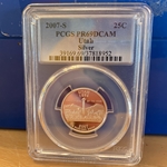 2007-S Washington Quarter, Silver, Utah, PR69DCAM