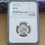 1945-S Jefferson Nickel, MS 66-041