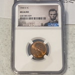 1945-S Lincoln Cents MS66 RD-029