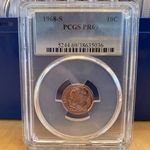 1968-S Roosevelt Dime, PCGS PR69