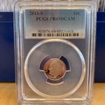 2011-S Roosevelt Dime, PCGS PR69DCAM