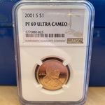 2001-S Sacagawea Dollar, Proof PF 69 Ultra Cameo